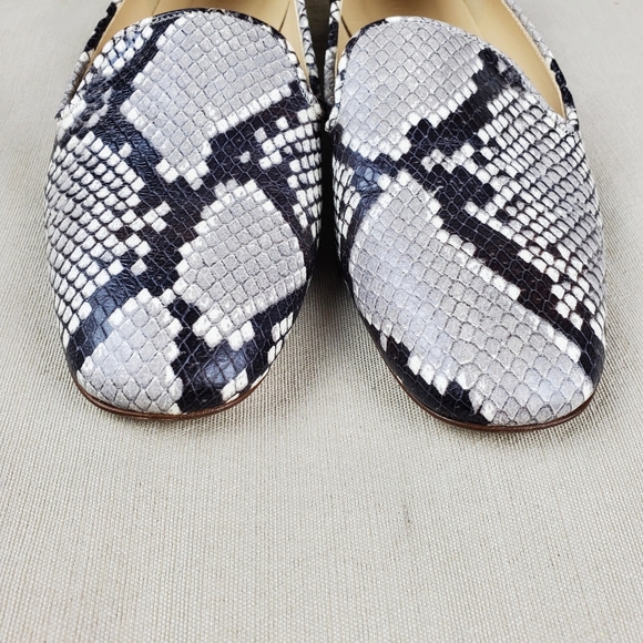 J. CREW Cecile Smoking Snake Embossed Flats 7.5 - Picture 5 of 11
